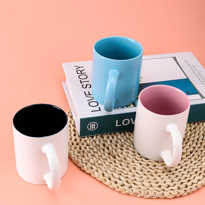 C- 21 Mango de Color Taza de Cerámica (Color Aleatorio) 3