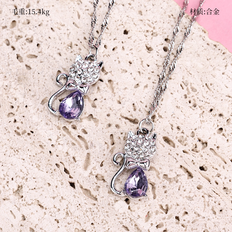 Rhinestone Zircon Gato Collar 2