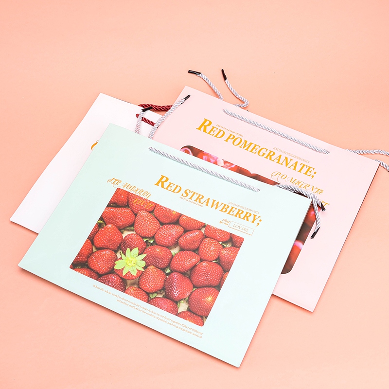 HH823-53 Gran Bolsa de Regalo Horizontal de Fruta (32*11*25.5) 4