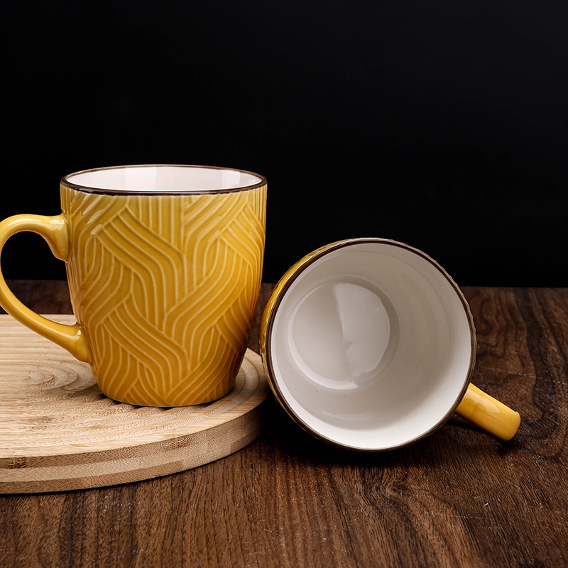 C- 25 Color Glaze Cerámica Taza (Color Al Azar) 3
