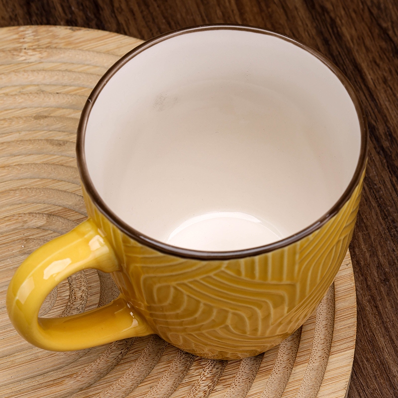 C- 25 Color Glaze Cerámica Taza (Color Al Azar) 4
