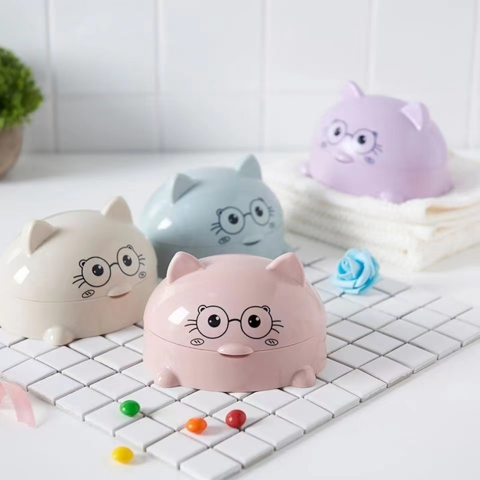 0797 Little Cat Covered Soap Dish 3
