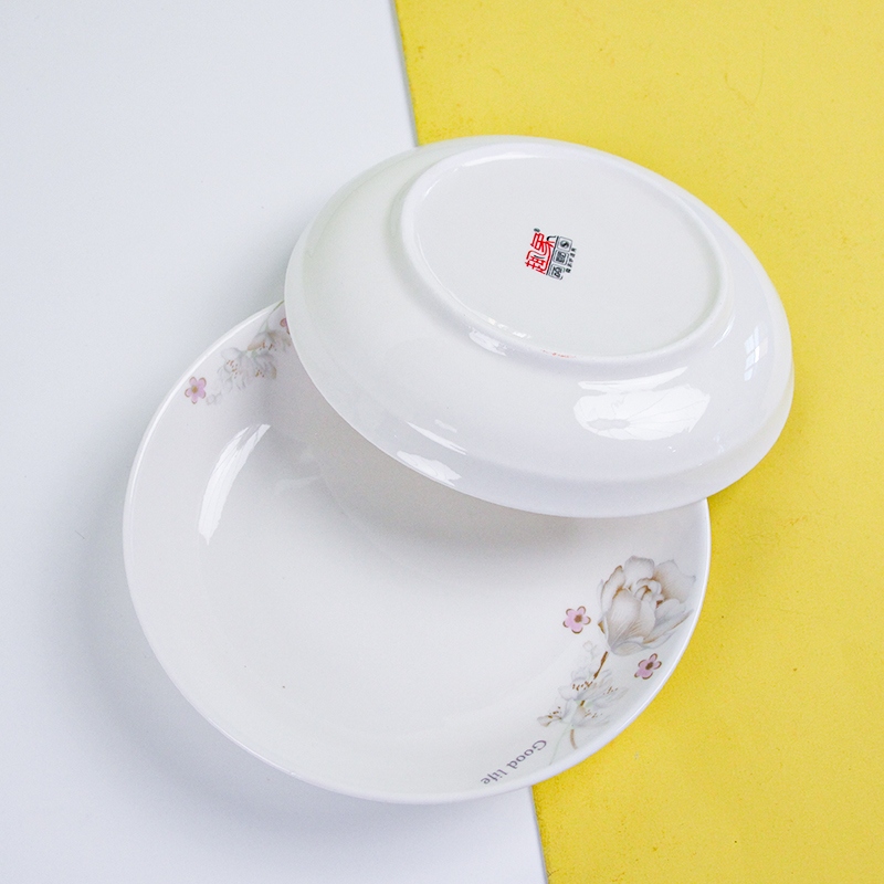 Gold Flower 6.25 Inch Dinner Plate (Random Pattern)