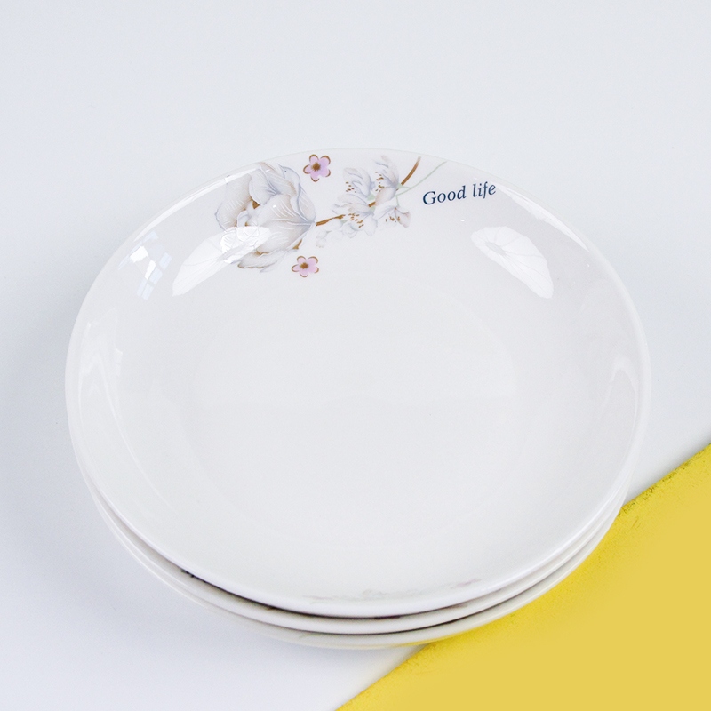 Gold Flower 6.25 Inch Dinner Plate (Random Pattern) 3