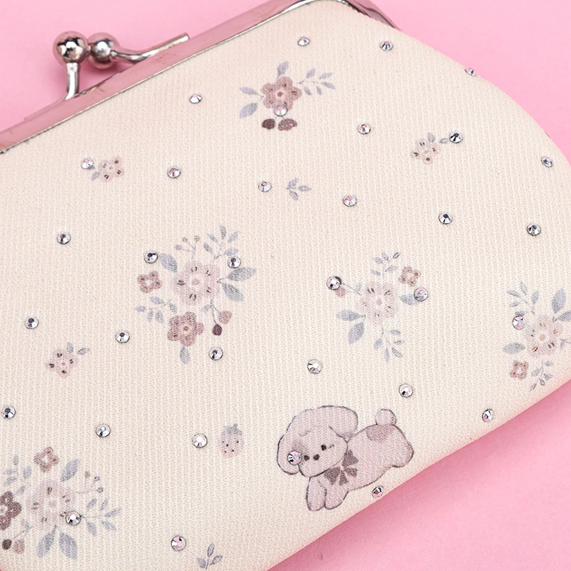 3.5 Inch Rinstone Puppy Iron Buckle Bag 4