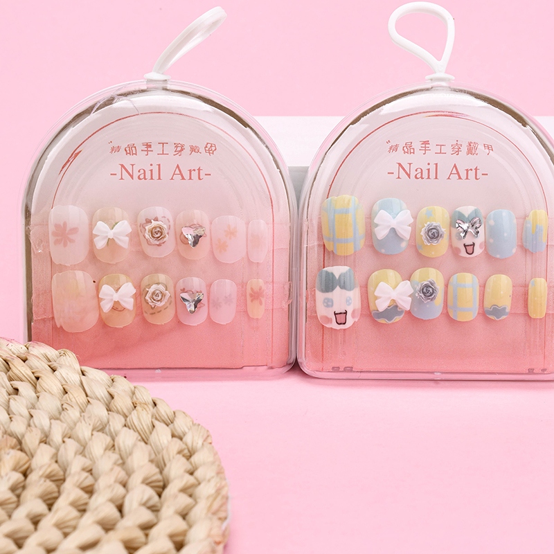 0017 Accesorios de Dibujos Animados Uñas Falsas de los Niños (Caja Semiircular) 3