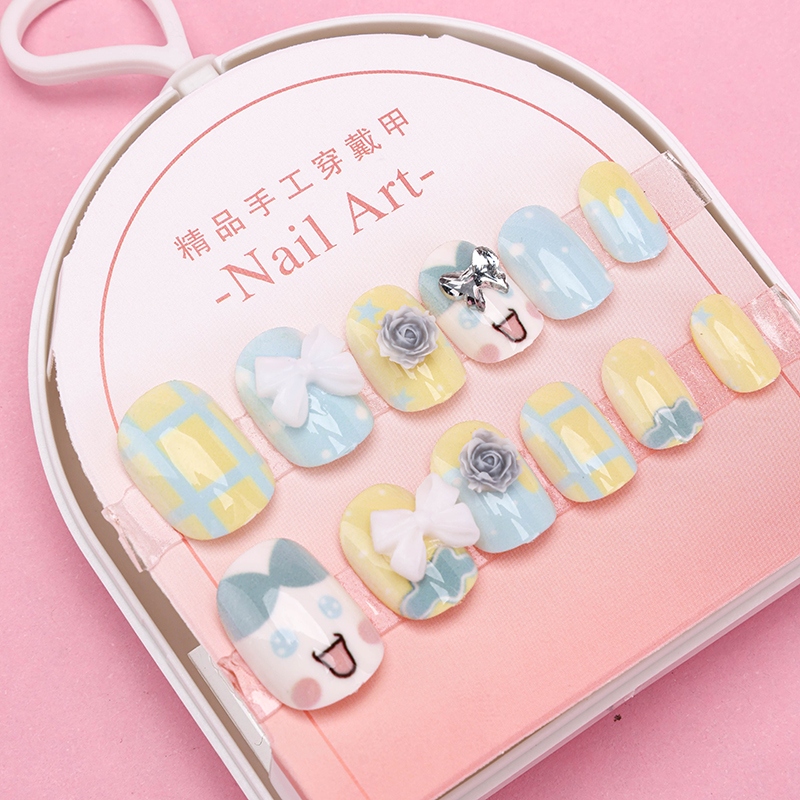 0017 Accesorios de Dibujos Animados Uñas Falsas de los Niños (Caja Semiircular) 4