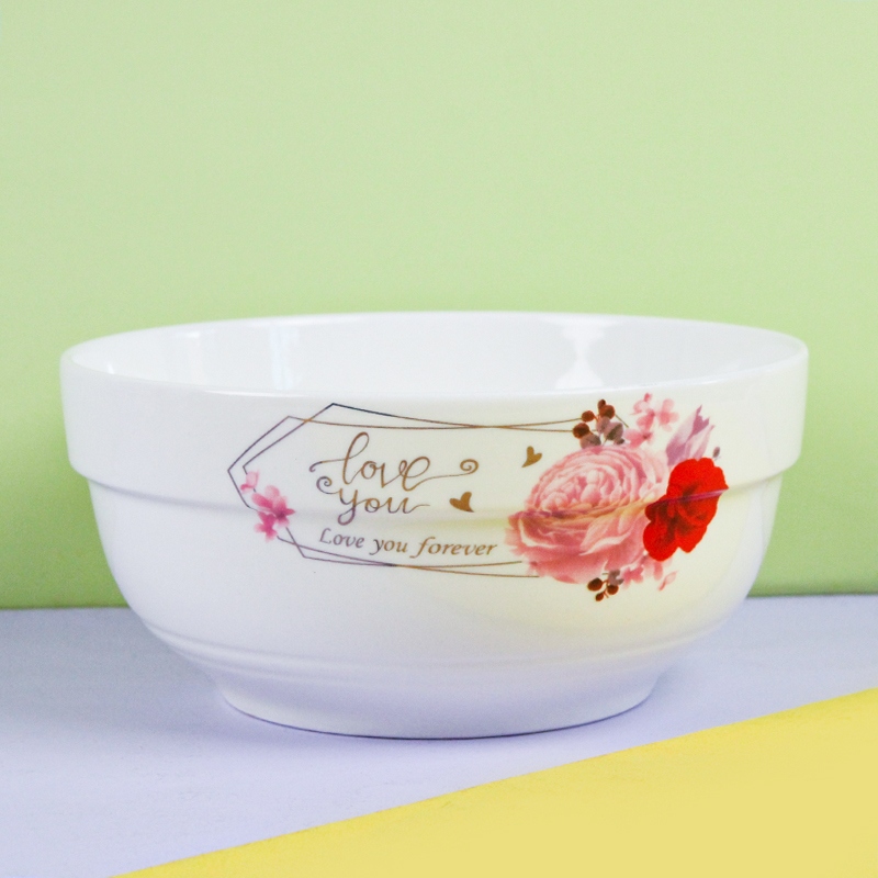 Gold Flower 6 Inch Protective Edge Bowl (Random Pattern) 2