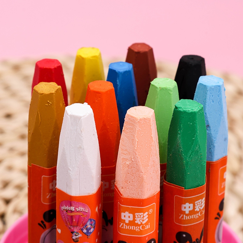 Babu Bean 12 Color Barrel Crayon 4