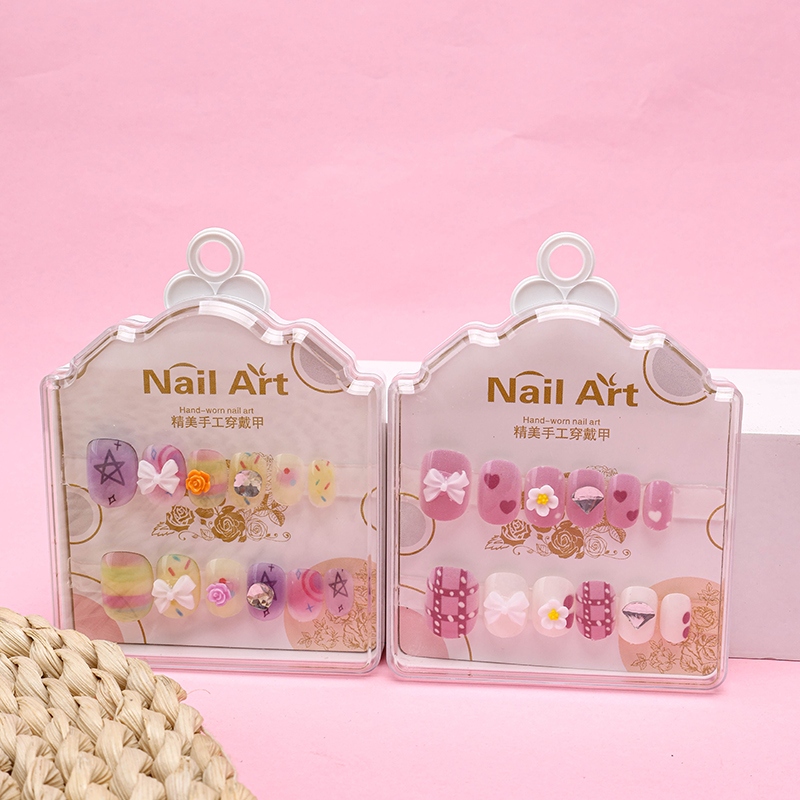 0079 Meng Fun Multi-drill las Uñas Falsas de los Niños (Crown Box) 3