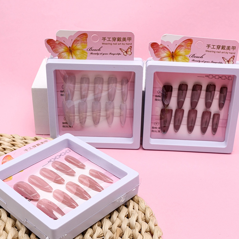 0086 Ice Penetration Series Cat's Eye Fake Nails 4