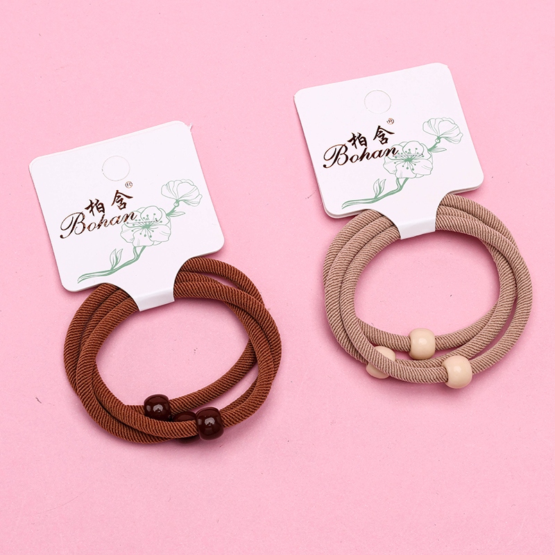 Recuadro de Cuatro Ronda de Cuentas de Curry Twill Strand 3