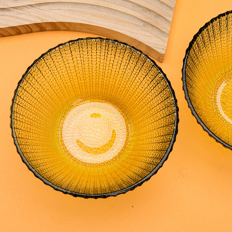 Juxin Bambú Hat Glass Bowl (Color Elegante) 4