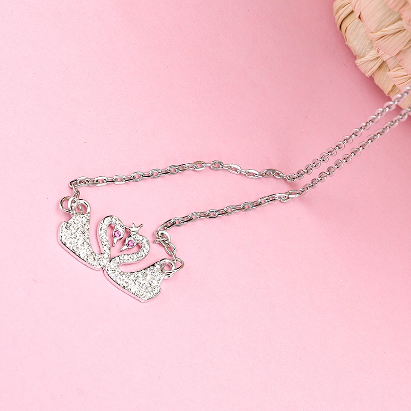 Diamante Swan Water Ripple Collar 4
