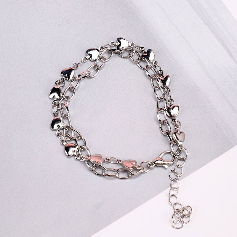Nueva Pulsera de Corazón de Melocotón Doble 3