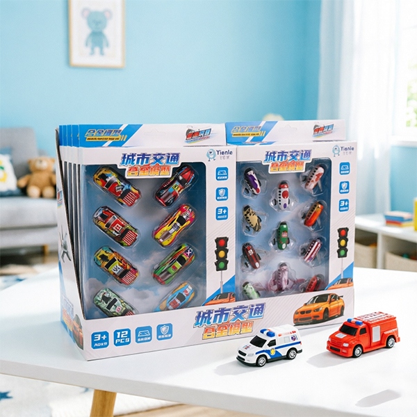 2023-67 City Traffic Alloy Car (12 Pack) 3