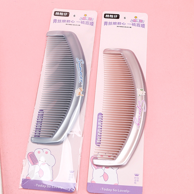 0056 Pearlescent Print Crescent Comb 3