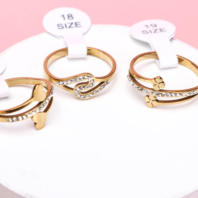 Anillo de Modelado Simple Rhinestone 3