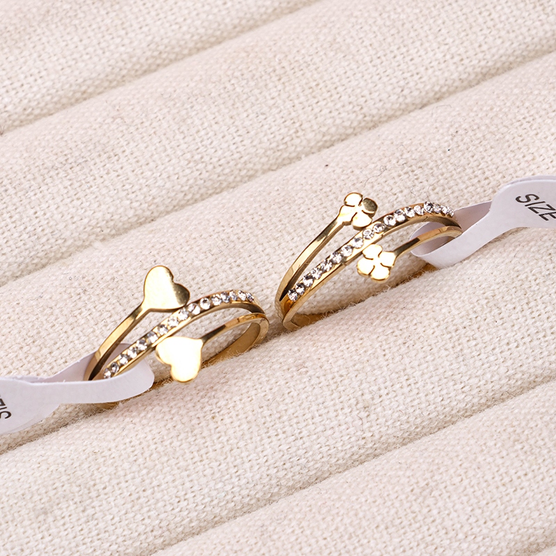 Anillo de Modelado Simple Rhinestone 4