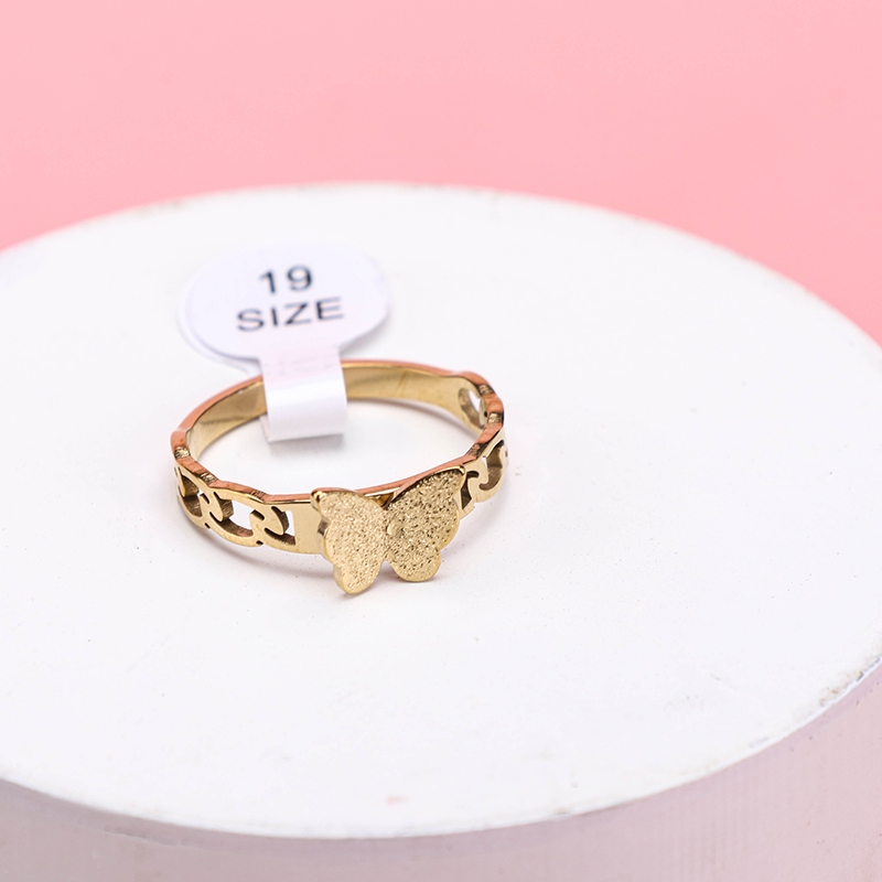 Anillo de Mariposa de Diamante Simple 4