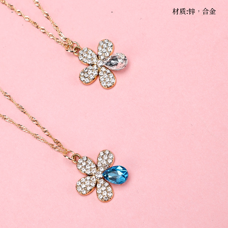 Diamante Completo Cinco Alfombras Flor Collar de Zircon 2