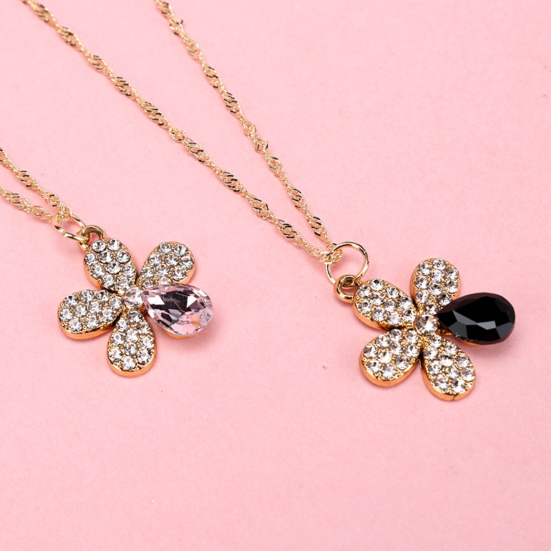 Diamante Completo Cinco Alfombras Flor Collar de Zircon 3