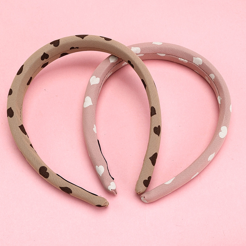 Vintage Peach Heart Wave Point Sponge Head Buckle 3