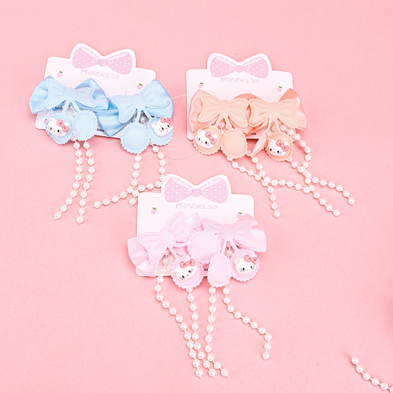 Caricatura de Perlas Cajas Accesorios Butterfly Par Duck Clip 3