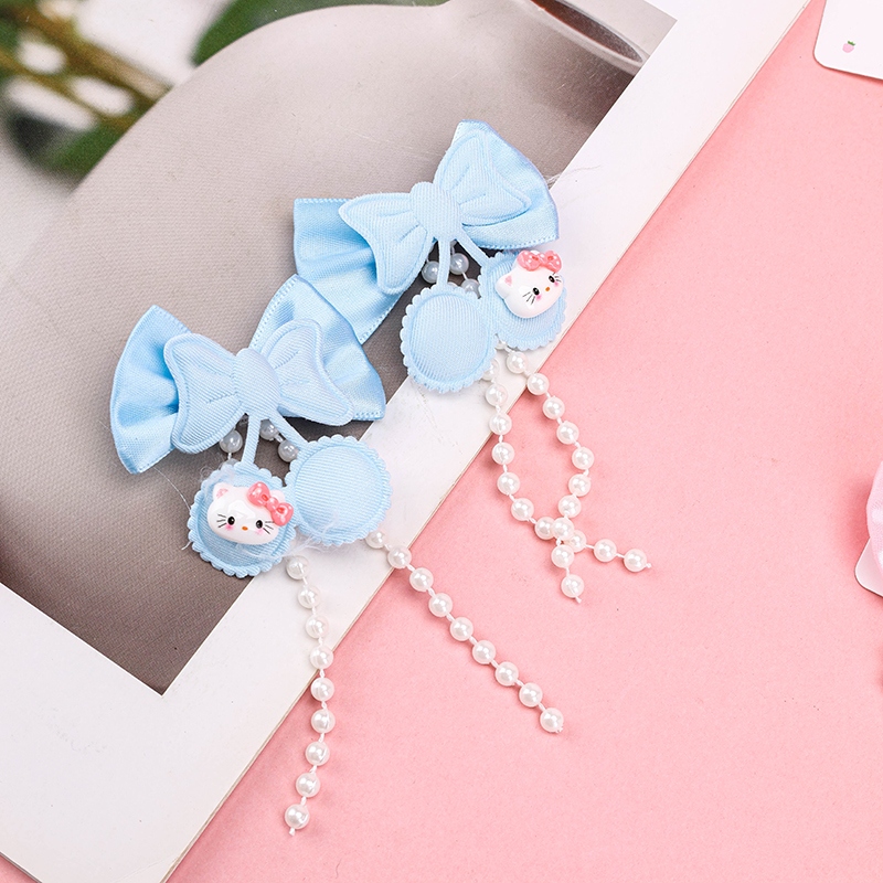 Caricatura de Perlas Cajas Accesorios Butterfly Par Duck Clip 4