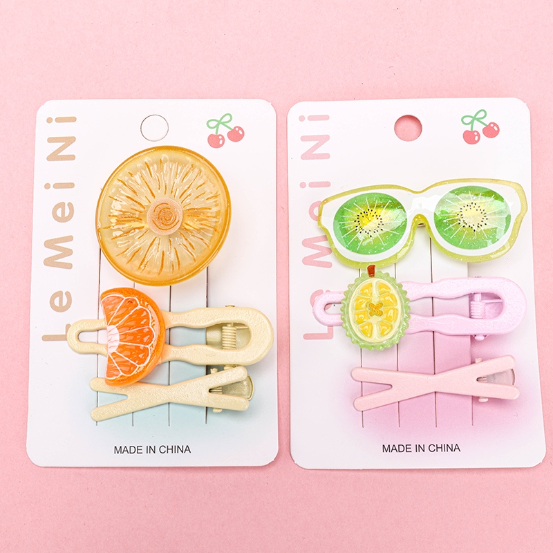 Caja de Simulación de Accesorios Fruta Combinación Clip de Pato 3