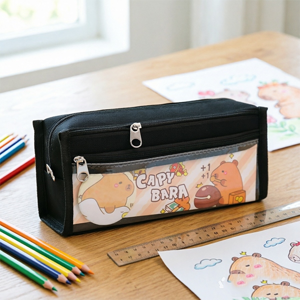 62035 Tres Capa Lindo Capybara Bolsa Pluma 3