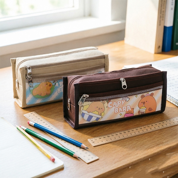 62035 Tres Capa Lindo Capybara Bolsa Pluma 4
