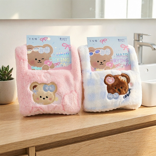G-253 Milk Taste Bear Sombrero de Pelo Seco 4