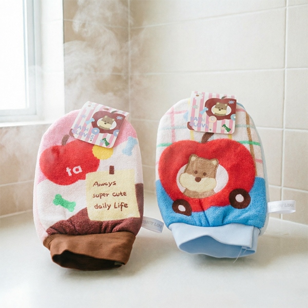 CZ-976 Coreana TATA Bath Flower Rubbing Towel 3