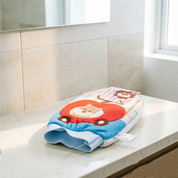 CZ-976 Coreana TATA Bath Flower Rubbing Towel 5