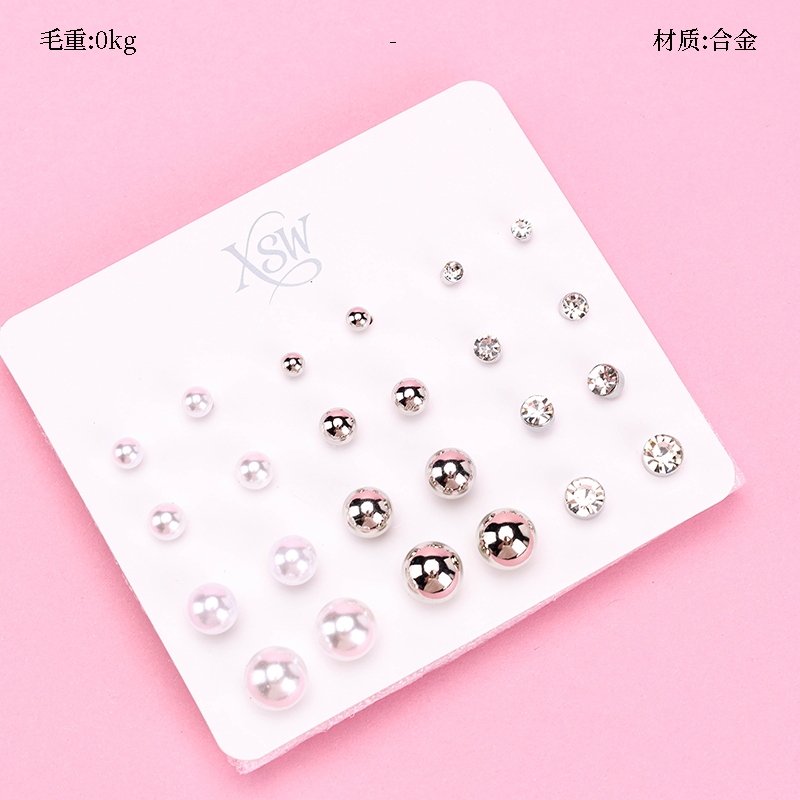 Doce Pares de Pendientes de Piedras Preciosas de Perlas 2