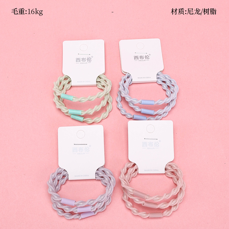 Tres Bandas de Goma Roscadas de Colores 2