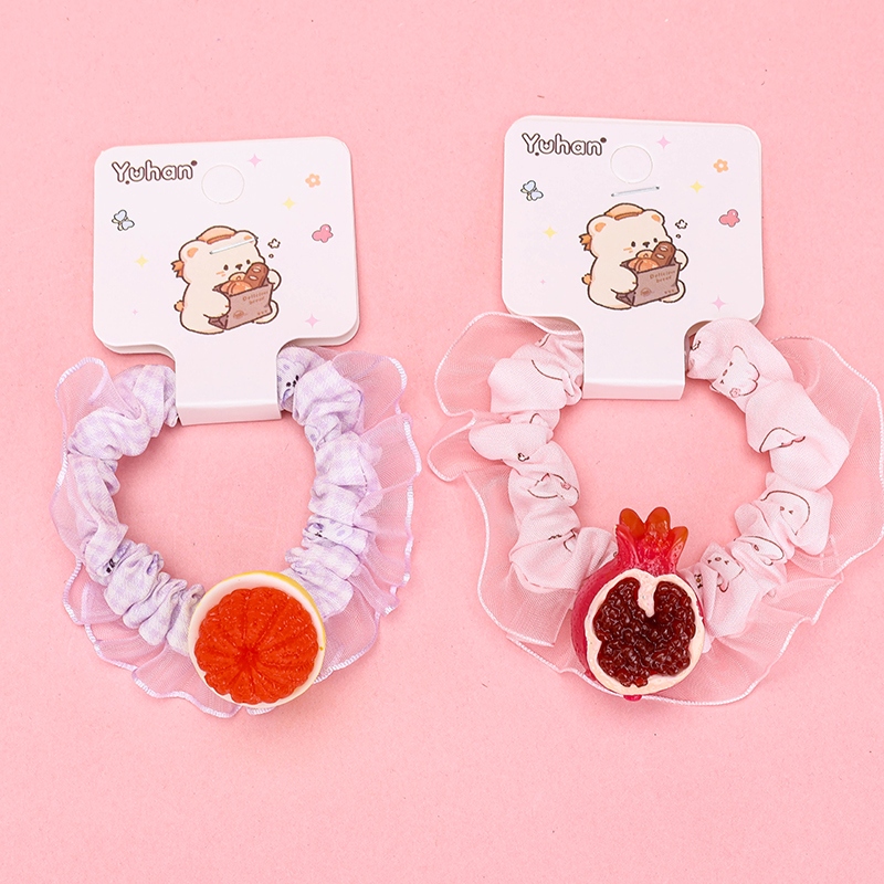Cesta Accesorios de Fruta Encaje Pequeño Anillo de Intestino 3