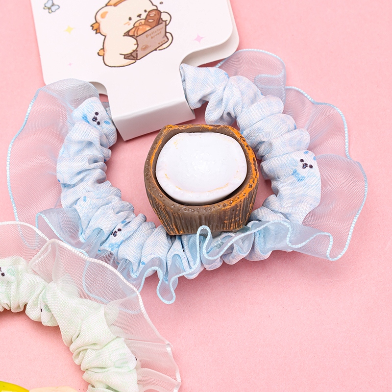 Cesta Accesorios de Fruta Encaje Pequeño Anillo de Intestino 4