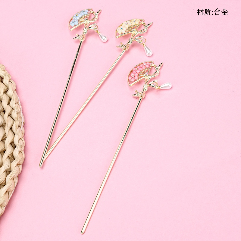 Pin de Pelo de Flor de Esmalte Coloreado 2
