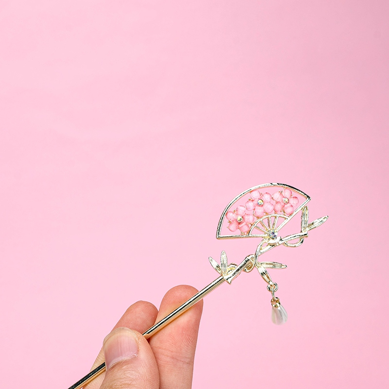 Pin de Pelo de Flor de Esmalte Coloreado 3