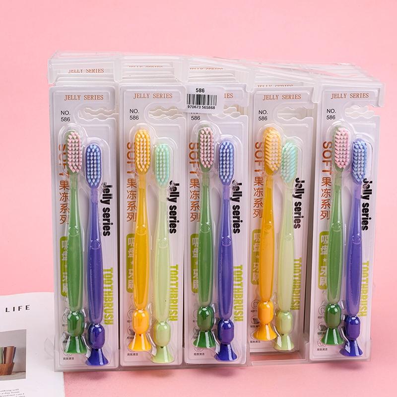 586 Inami Jelly Suction Cup Double Toothbrush 4