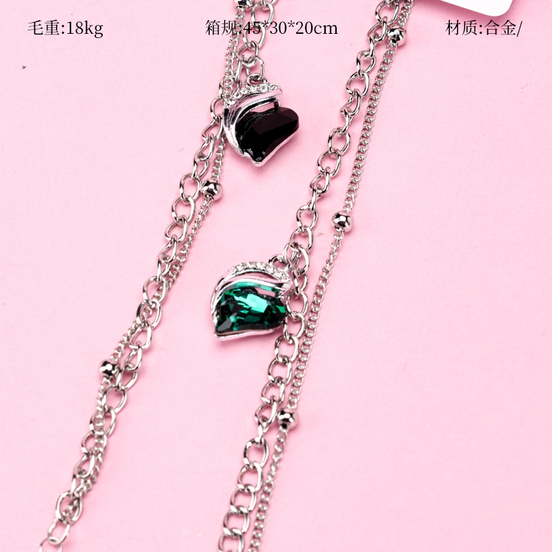 Doble Capa Amor Zircon Pulsera 2