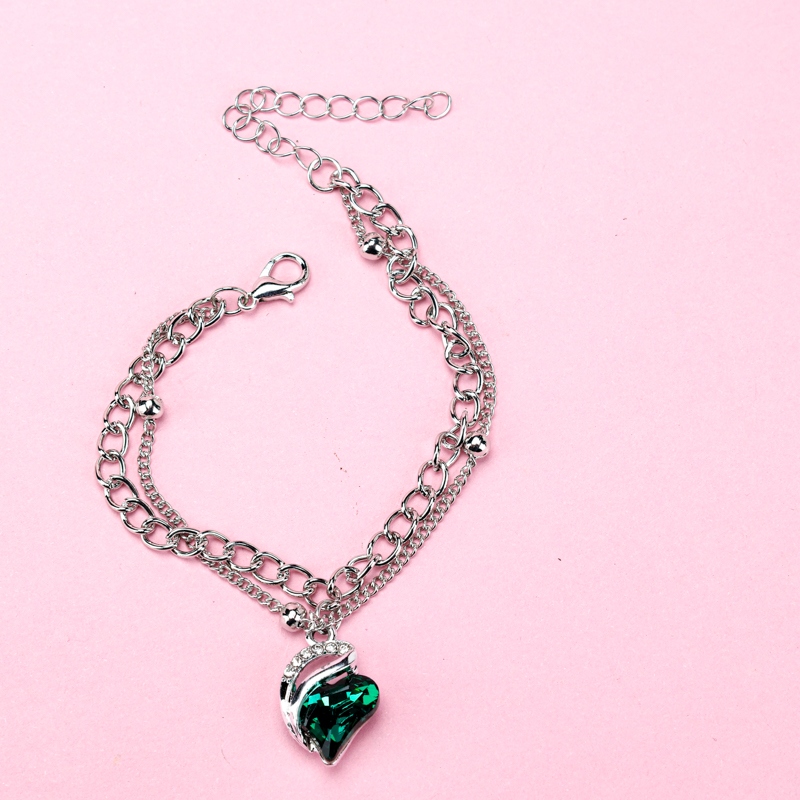 Doble Capa Amor Zircon Pulsera 4