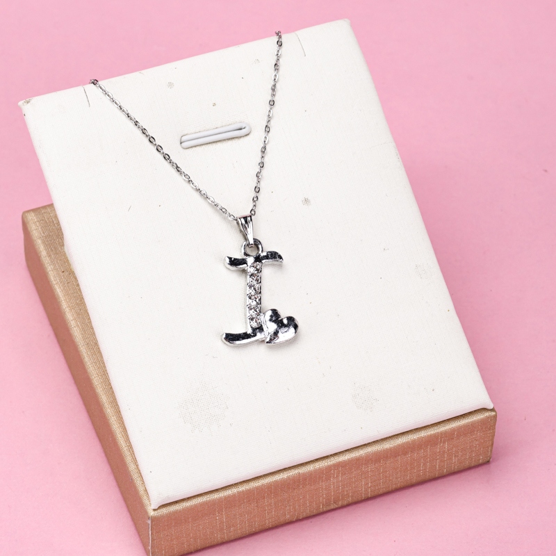 Diamante Carta Amor Collar 3