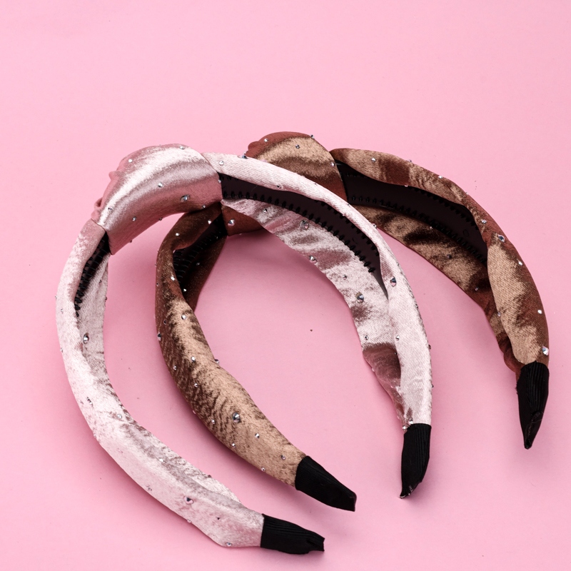 Satin Rhinestone Knotted Head Buckle 3