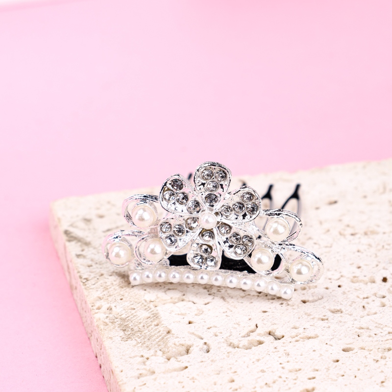 Caja de Perlas Corona de Flores de Rhinestone 3