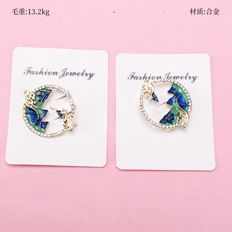 Nuevo Estilo Chino Qianli Jiangshan Brooch 2