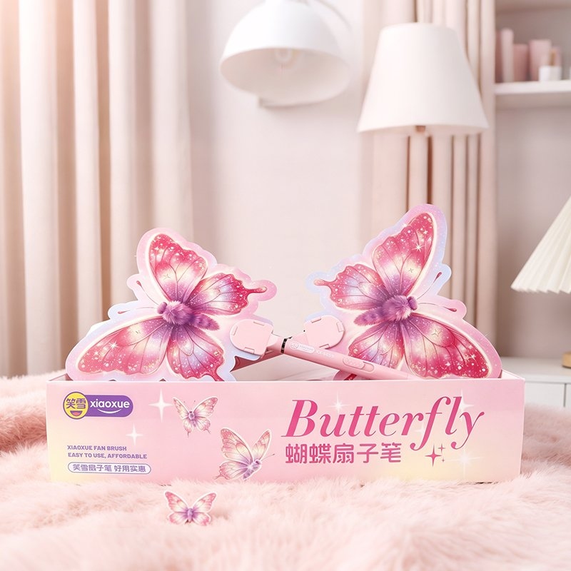 XX-6659 Magnífico Gel de Fan Mariposa Pluma