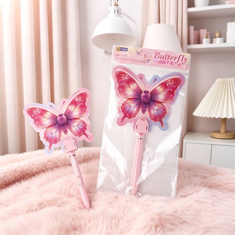 XX-6659 Magnífico Gel de Fan Mariposa Pluma 5